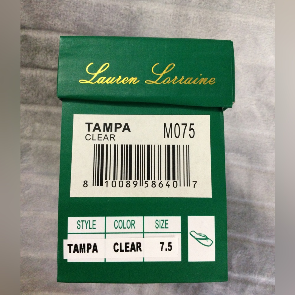 Lauren Lorraine Clear Rhinestone Jelly Sandals Size 7.5 - Picture 8 of 8